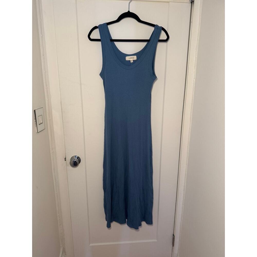 L*SPACE | Jenna Scoop-Neck Midi Dress – Blue (Size S/M, New Without Tags) - Picture 3 of 5